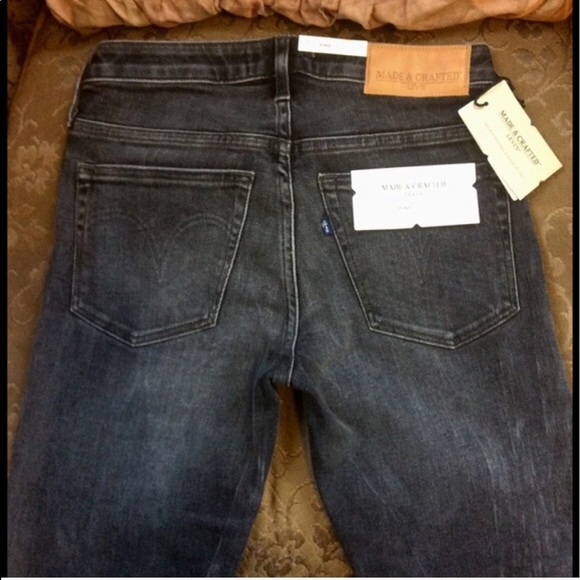 🌈💚💕 HOST PICK!! 🥳🎉 NWT Levi’s Made & Crafted Pins Skinny Jeans Italy - Picture 7 of 8